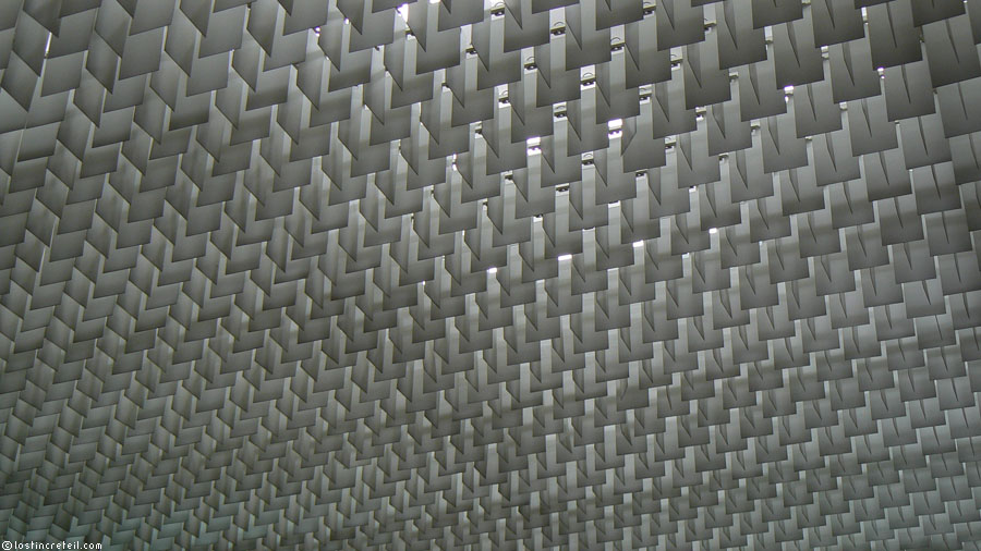 Ceiling by Oscar Niemeyer, Bobigny Town Hall, north Paris suburbs