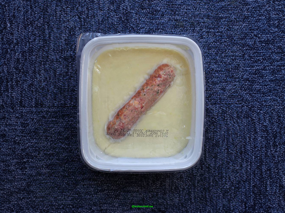 Toulouse sausage and mashed potatoes